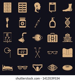 Invalid icons set. Simple set of 25 invalid vector icons for web for any design