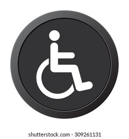 invalid - vector icon on a grey button