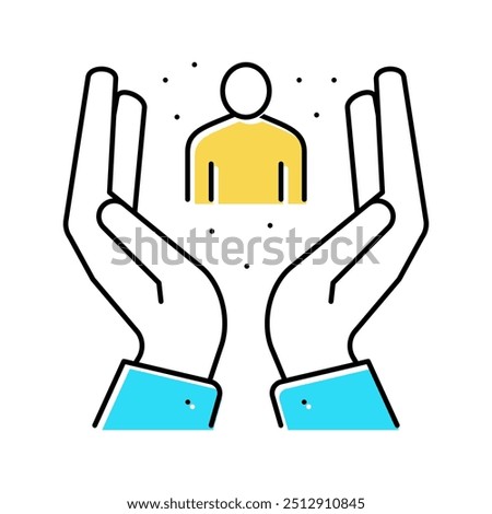 invaluable employee color icon vector. invaluable employee sign. isolated symbol illustration