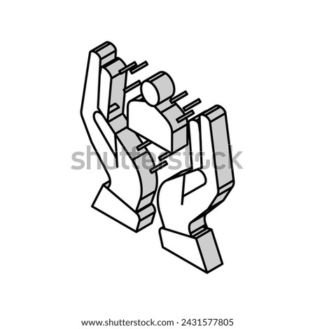 invaluable employee isometric icon vector. invaluable employee sign. isolated symbol illustration