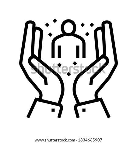 invaluable employee line icon vector. invaluable employee sign. isolated contour symbol black illustration