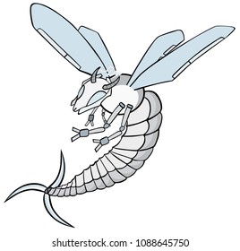 invented insect drone in color
