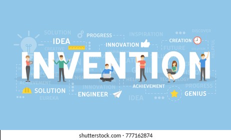 Invention concept illustration. Idea of innovation, development and ideas.