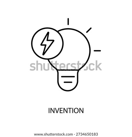 invention concept line icon. Simple element illustration. invention concept outline symbol design.