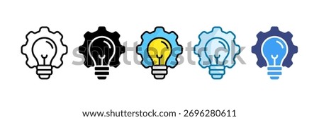 Invention Icon Set Multiple Style Collection