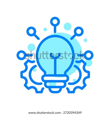 Invention Icon In Shape Vector Illustration