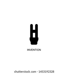 invention icon vector black design
