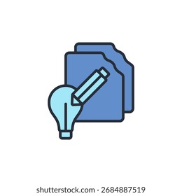 icono de invención. Vector.Trazo editable.Signo de estilo lineal para uso Diseño web, logotipo. Ilustración de símbolo.
