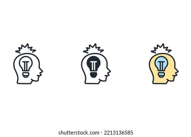 invention icons  symbol vector elements for infographic web
