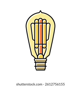 invention light bulb color icon vector. invention light bulb sign. isolated symbol illustration