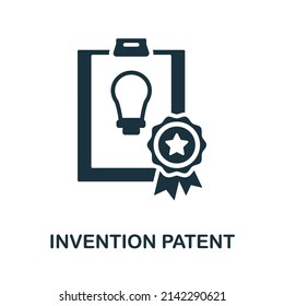 Invention Patent icon. Monochrome simple Invention Patent icon for templates, web design and infographics