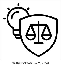 Elemento De Ícone De Proteção Contra Invenção Para Design