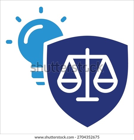 Invention Protection Icon Element For Design