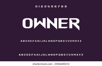 inventive alphabet fonts for modern technologies. Urban athletic, techno, fashion, digital, abstract typeface, futuristic creative logo font. Vector illustration.