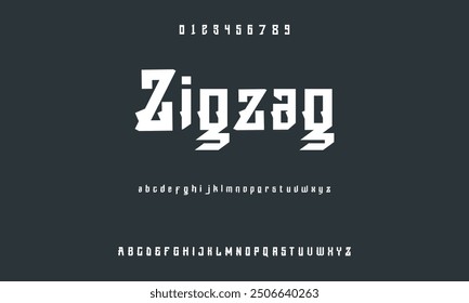 inventive alphabet fonts for modern technologies. Urban athletic, techno, fashion, digital, abstract typeface, futuristic creative logo font. Vector illustration.