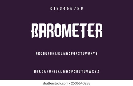 inventive alphabet fonts for modern technologies. Urban athletic, techno, fashion, digital, abstract typeface, futuristic creative logo font. Vector illustration.