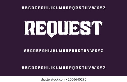 inventive alphabet fonts for modern technologies. Urban athletic, techno, fashion, digital, abstract typeface, futuristic creative logo font. Vector illustration.