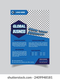 Inventive Business Flyer and Trending Agency Leaflet Unique Design Business Poster A4 
