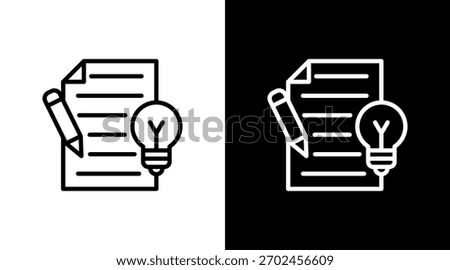 Inventive White Icon Set Design