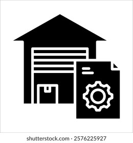 Inventory Control Icon Element For Design