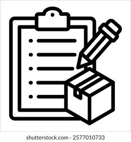 Inventory Control Icon Element For Design