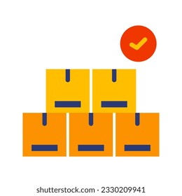 Inventurkontrolle-Symbol Einfarbiges einfaches Business Management-Symbol für Vorlagen, Webdesign und Infografiken