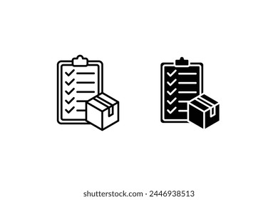 Inventory Control icon. Monochrome simple Business Management icon for templates, vector illustration on white background