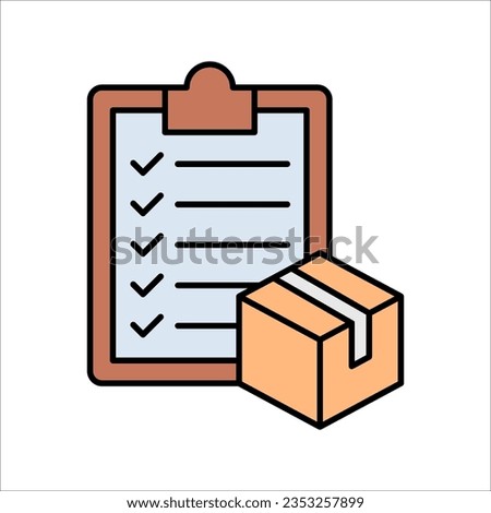 Inventory Control icon. Monochrome simple Business Management icon for templates, vector illustration on white background