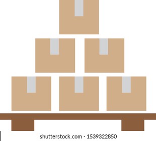 Inventory control icon on white background. flat style. Inventory control symbol.  

