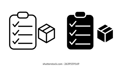 inventory control Icon set. Symbol isolated on white background. vector illustration.