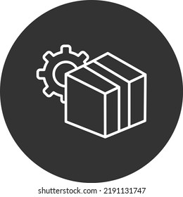 Icono de detalle perfecto de píxeles de control de inventario