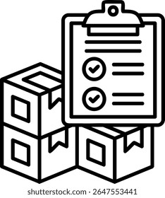 Design de Ícone de Estilo Preenchido de Inventário