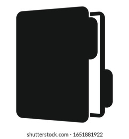 Icono de carpeta de inventario. Icono de vector de carpeta de inventario para diseño web aislado en fondo blanco