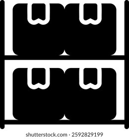 inventory glyph icon illustration vector