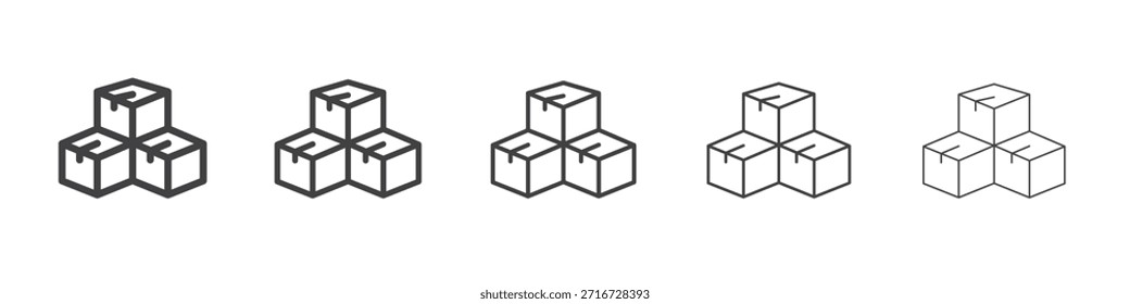 Design de ícone de inventário, logotipo, aplicativo, interface do usuário. Ilustração vetorial, EPS