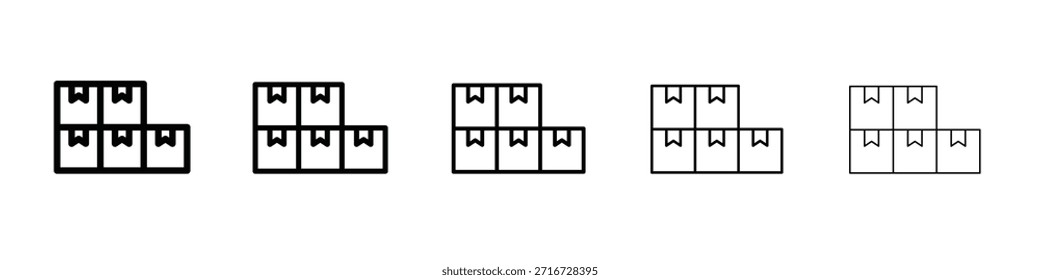 Inventory icon design, logo, app, UI. Vector illustration, EPS