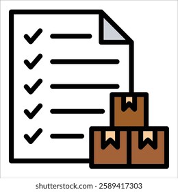 Inventory Icon Element For Design