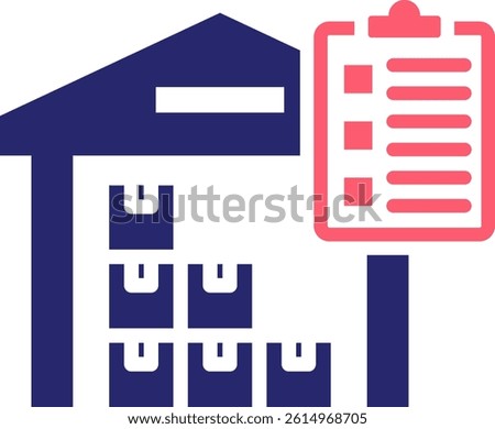 Inventory Icon Fill Vector Illustration