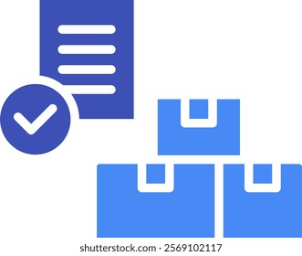 Inventory Icon Mixed Vector Illustration