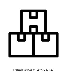 Illustration zum Entwurf des Vektorsymbols des Inventars