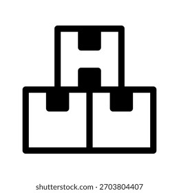 Ilustração de design de símbolo de vetor de ícone de inventário