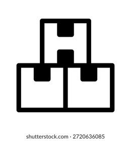 Ilustração de design de símbolo de vetor de ícone de inventário