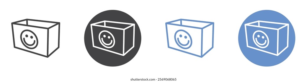 Inventory icon vector symbol outline sign