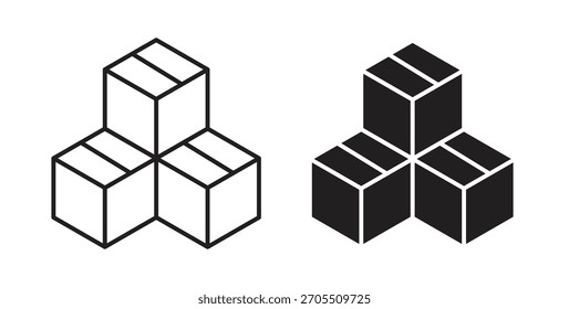 Ícones de inventário para usar o design da Web, ilustração logo.Symbol.