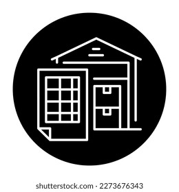 Inventory сolor line icon. Pictogram for web page.