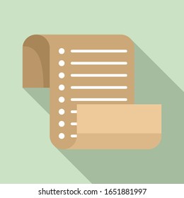 Inventory list icon. Flat illustration of inventory list vector icon for web design