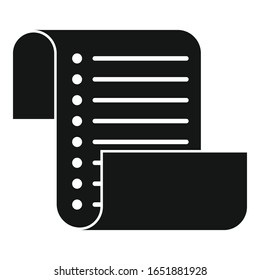 Inventarliste-Symbol. Einfache Illustration der Vektorillustration der Inventarliste für Webdesign einzeln auf weißem Hintergrund