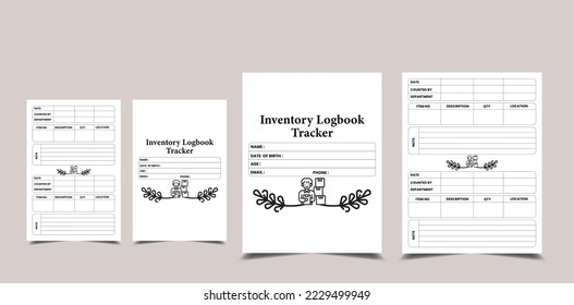 Inventory Logbook Tracker KDP Interior