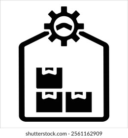 Inventory Management Icon Element For Design