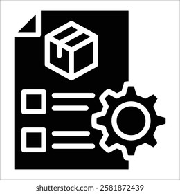 Inventory Management Icon Element For Design